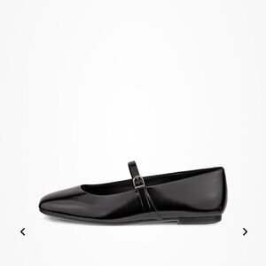 Ecco Black Leather Mary Jane Flats